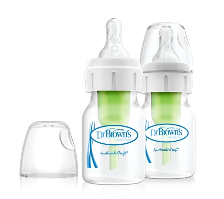 Dr Brown's 60ml Narrow Options+Preemie Bottle - 2pk